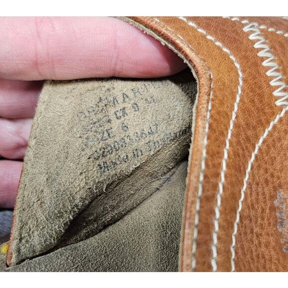 Y2K Dr Martens Men’s Brown Leather Thong Flip Flop Air Cushion Sole Mens Size 6 - Picture 10 of 10